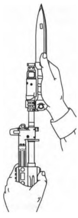 Рисунок 47 — Крепление штыка-ножа (АК-12)