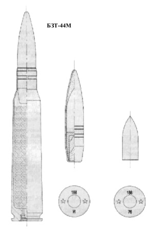 12,7 мм Патрон с бронебойно-зажигательно-трассирующей пулей «БЗТ», «БЗТ-44», «БЗТ-44М» (57-БТЗ-542, 57-БТЗ-542М)