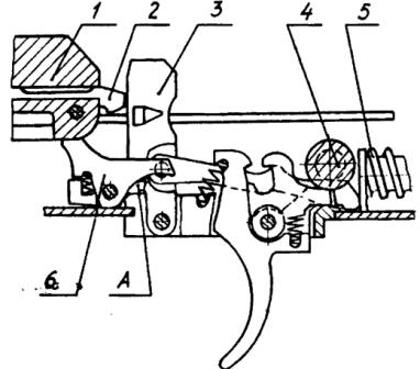 Рисунок 2.13. Положение частей и механизмов до заряжания