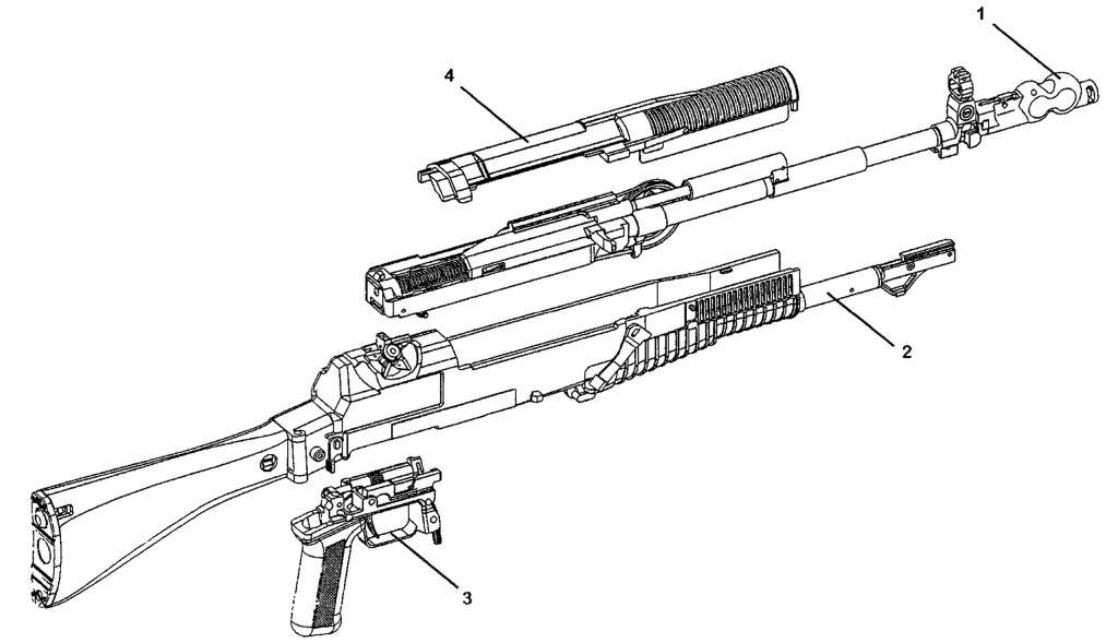 Рисунок 2 - 5,45-мм автомат Никонова без комплектов. Ffigure 2 - 5,45mm Nikonov assault rifle without sets.