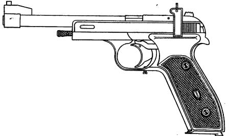 Рис. 1. Общий вид пистолета модели МЦМ