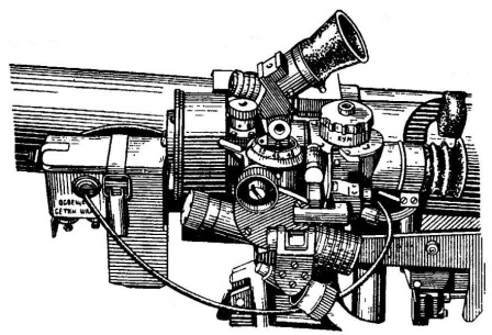 Рис. 5. Оптический прицел ПГОК-9 с системой освещения