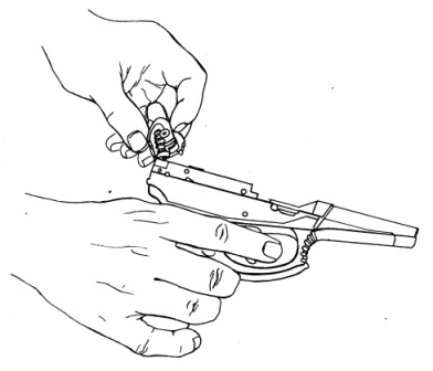 Рисунок 4.14 - Отделение курка со штоком и боевой пружиной